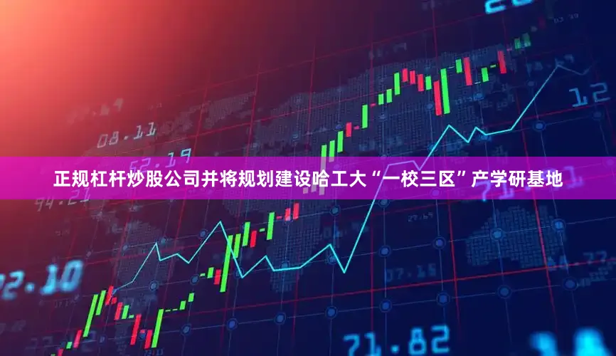 正规杠杆炒股公司并将规划建设哈工大“一校三区”产学研基地