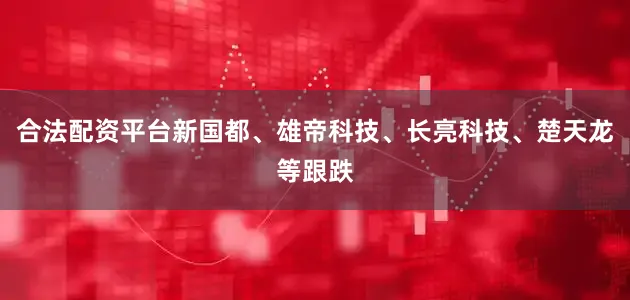 合法配资平台新国都、雄帝科技、长亮科技、楚天龙等跟跌